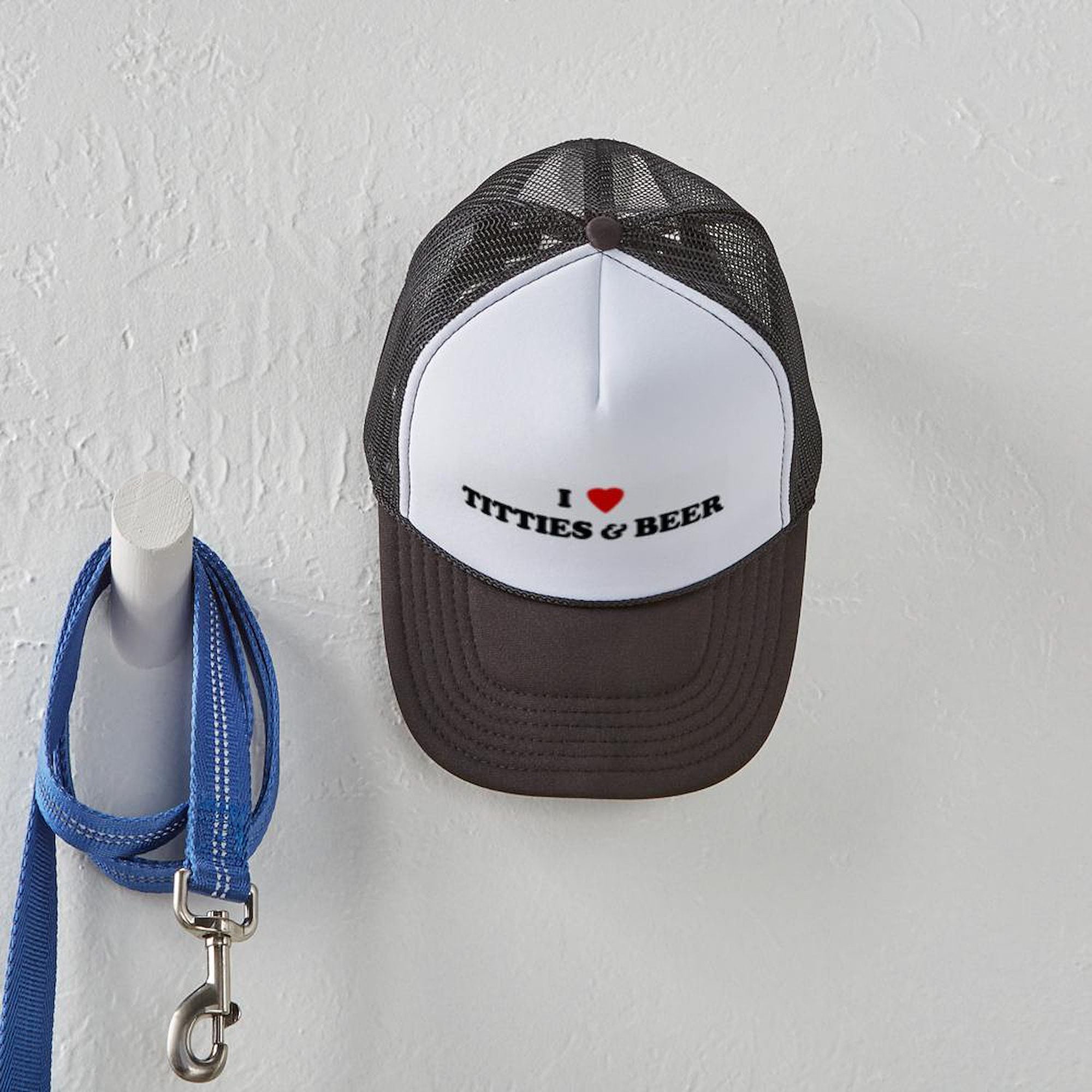 CafePress - I Love TITTIES & BEER - Unique Trucker Hat, Classic Baseball Hat