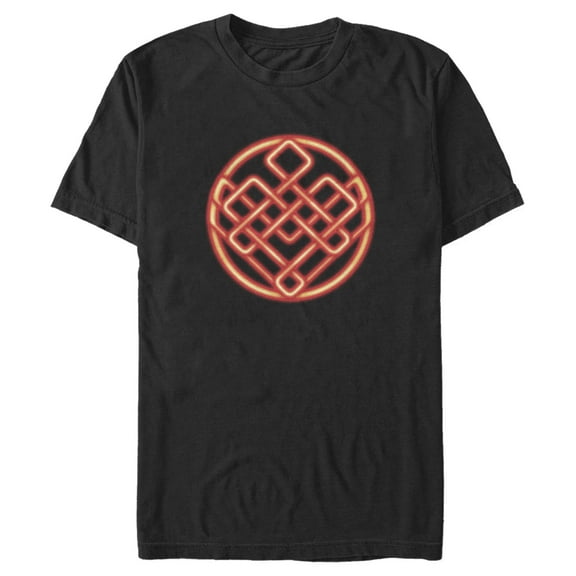 Men's Shang-Chi and the Legend of the Ten Rings Neon Symbol Graphic Tee Black Medium