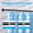 thumbnail image 2 of Tringle de Rideau de Douche - Tringle de Rideau de Douche à Ressort à Tension Réglable en Acier Inoxydable de Qualité Supérieure - Antidérapante Sans Perçage Sans Rouille pour Salle de Bain, 2 of 7