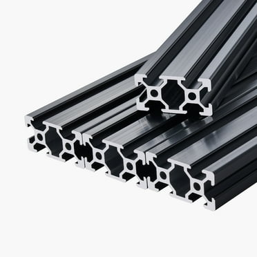 KFFKFF Set of 5, 47.2 in (1200mm) 2040 T Slot Aluminum Extrusion Profile, European Standard Anodized Linear Rail, Durable Extruded Aluminum Rail for 3D Printer, CNC Machine DIY, Laser Engraving