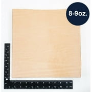 ELW Natural Veg Tan Tooling Cowhide Full Grain Leather Pre-Cut 8.5"x11" 8/9 oz.