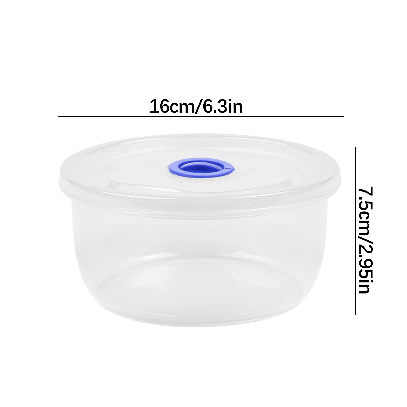 Byikun Bento Box, Lunch Containers for Adults, Clear Plastic Round Box ...