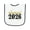 White and Navy, variant on Inktastic My First New Year 2026 Baby Terry Cloth Bib