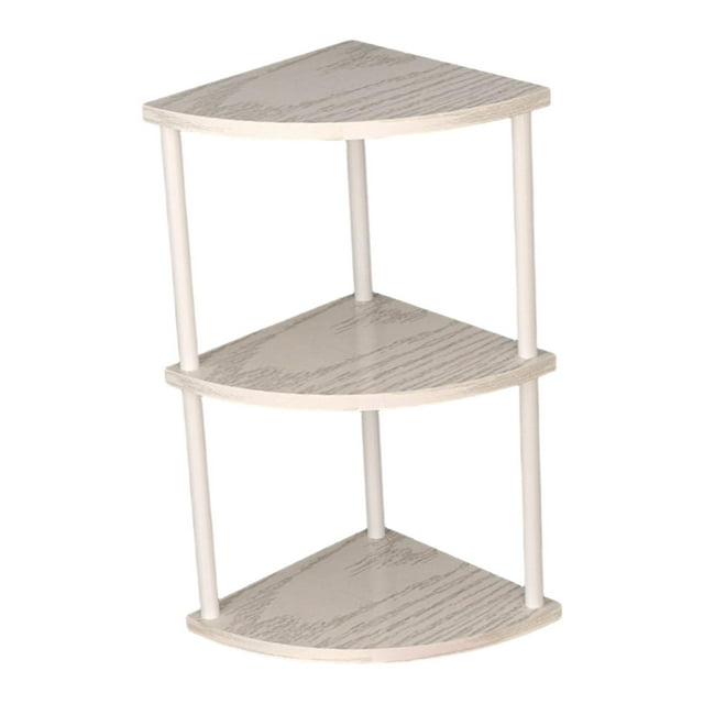 DOLITY Corner Shelf Corner Display Shelf Durability Frees Standing Easy to Install Storage Rack Multipurpose for Kitchen Office Home 62cm
