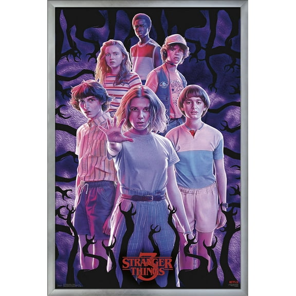 Netflix Stranger Things: Season 3 - Group Wall Poster, 22.375" x 34", Framed