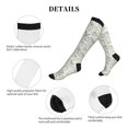 thumbnail image 6 of Bixox Aerial Flora Print Compression Socks,Compression Socks Women & Men Circulation for Medical,Running,Athletic, 6 of 7