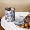 thumbnail image 3 of 12oz Coffee Tumblers Pioneer Flower Stainless Steel Vacuum Insulated Travel Tumbler Coffee Cups Mug with Lid and Straw with Cleaning Brush for Cold & Hot Drinks, 3 of 5