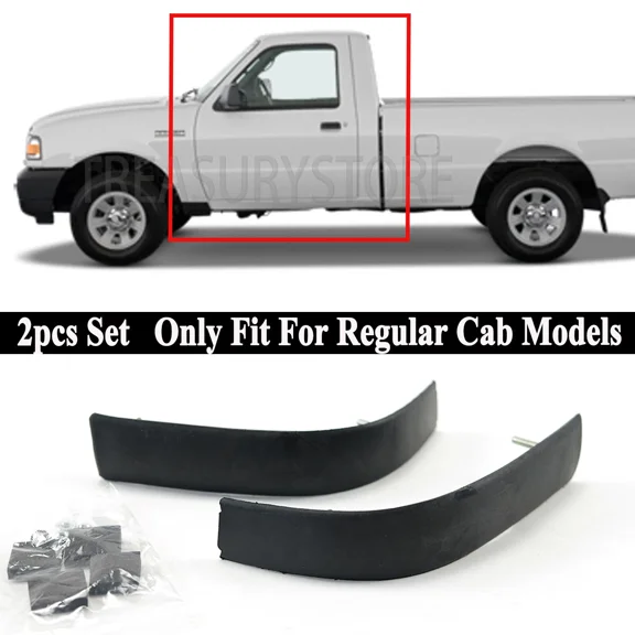 For Ford Ranger Regular Cab 1998-2011 2pcs Left Right Upgraded Roof Molding Trim