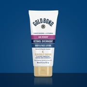 Gold Bond Age Renew Day & Night Duo Lotion Set for Body & Face, Crepe Corrector & Retinol Overnight Lotion Visibly Firms Skin & Visibly Smooths Skin, 8.6 oz