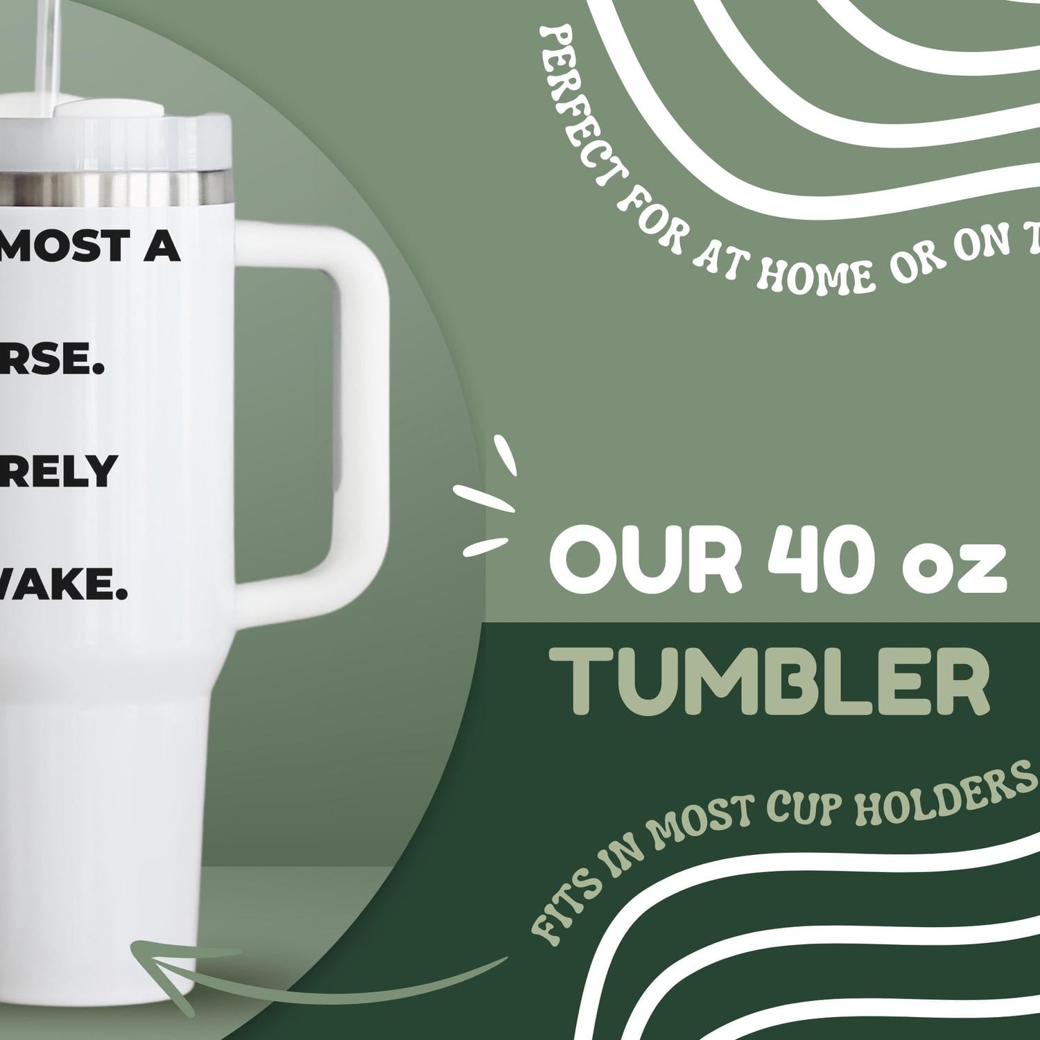 Nursing Student Tumbler 40oz with Handle | Funny Nursing School Gift | Nurse Coffee Tumbler | Nursing Student Graduation Gift