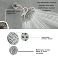 thumbnail image 4 of Brushed Nickel  4 Inch Shower Faucet wih Tub Spout Combo (Valve Included)/Matte Blcak/ Chrome, 4 of 8