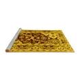 thumbnail image 2 of Ahgly Company Machine Washable Indoor Rectangle Oriental Yellow Industrial Area Rugs, 8' x 10', 2 of 4