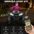 thumbnail image 5 of Joyracer 24V Electric ATV for Kids, 4WD Ride on Toys, Power Car Wheels with Kneepads, Bluetooth, Horn, Music, LED Light, Black, 5 of 9