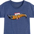 thumbnail image 3 of Hot Wheels - Halloween - Logo Bitten With Fangs - Toddler & Youth Girls Short Sleeve Graphic T-Shirt, 3 of 5