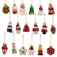 thumbnail image 4 of Kurt Adler 2-2.5-Inch Mini Christmas Shape Glass Ornaments, 18 Piece Set, 4 of 4