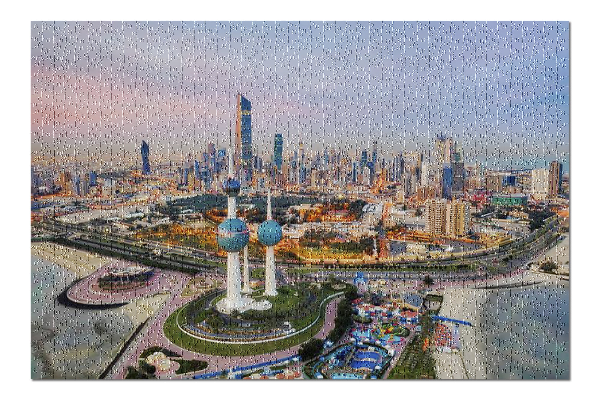 Kuwait City Tower & Skyline Glowing at Night 9013194 (20x30 Premium