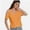 Orange, variant on Womens Summer Shirts V Neck Criss Cross Cold Shoulder Tops Blouse