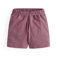 thumbnail image 5 of Unisex Shorts for Girls Boys Lightweight Elastic Waist Pull on Bermuda Shorts with Pockets 5-6 Years, 5 of 6