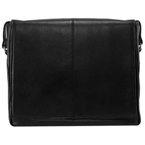 McKlein  San Francesco Black Leather Messenger Bag