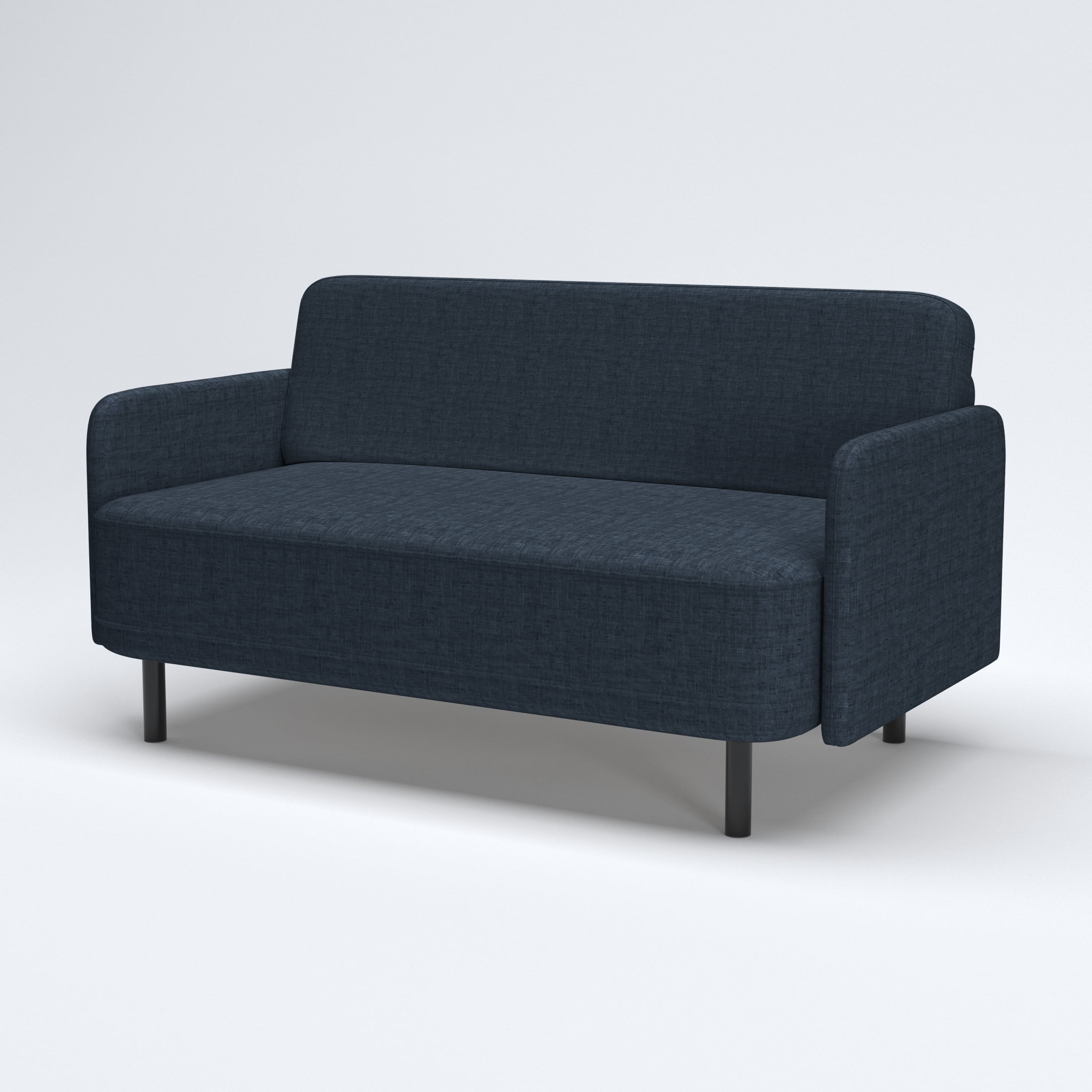 Artdeco Home Metro Loveseat - Modern Living Room Loveseat Sofa, Two-Seater Settee, Upholstered Corduroy Fabric Armchair, Love Seat Sofa Chair with Wood Legs for Bedroom/Office/Reading Spaces