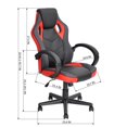 thumbnail image 2 of Homylin PU Leather Gaming Chair Desk High Back Swivel Rolling Racing Chairs Executive Desk Chair Adjustable Video Gaming Chairs, 2 of 9