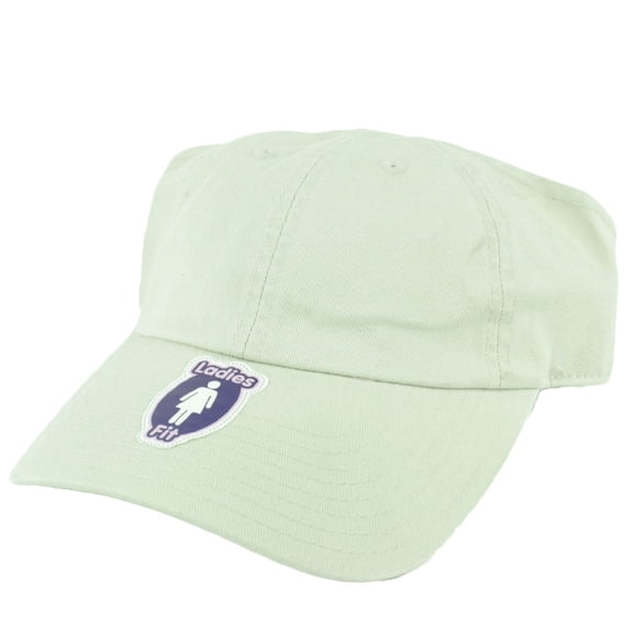 Ladies Fit Open Back Hat Cap Beige Blank Plain Solid Womens Relaxed Adjustable