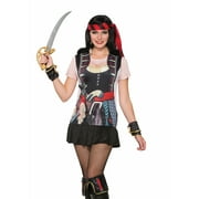 Adult's Womens Swashbuckler Pirate Printed Costume Sublimation Shirt by Forum Novelties