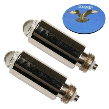 - HQRP 2-Pack 3.5V 2.5W Halogen Bulb for Welch Allyn Otoscope 03100-U Lamp Replacement plus HQRP Coaster
