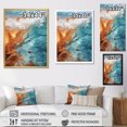 thumbnail image 4 of Designart "Beach Photo Oceanic flow IV" Nautical & Beach Floater Framed Wall Art Print, 4 of 7