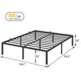 thumbnail image 3 of Yiwa Industrial Full Size Bed Frame, Metal Platform Bed Frame, No Box Spring Needed, 3 of 7