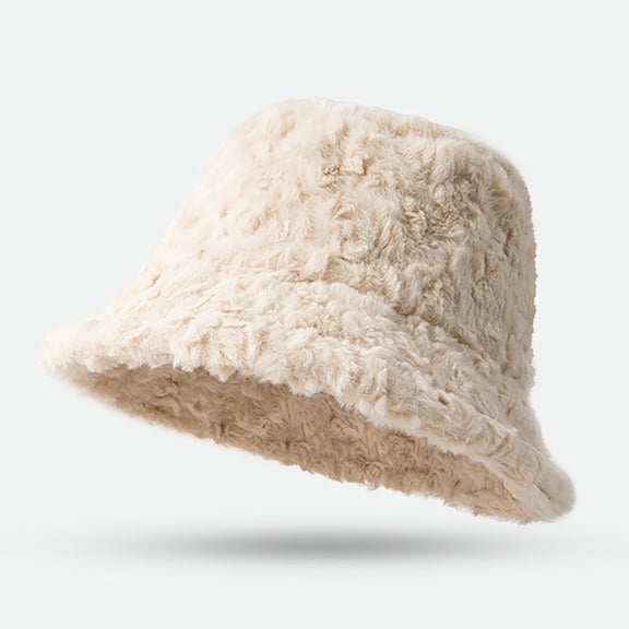 Baqcunre Bucket Hats for Men, Women's Autumn And Winter Solid Color Warm Plush Fisherman Hat Lei Feng Hat, Bucket Hats for Woman, Sun Hats for Women, Sun Hats for Men