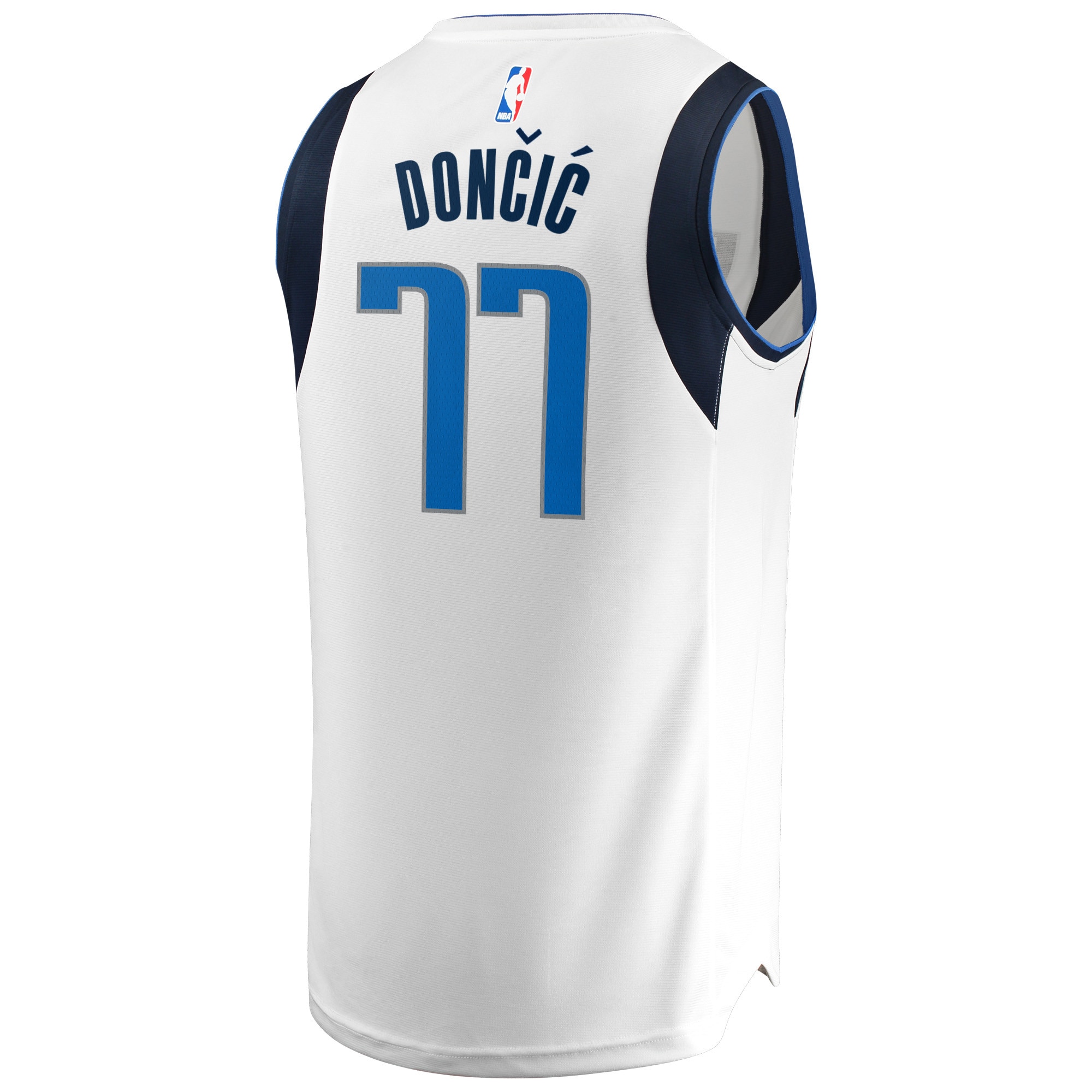 Luka Doncic Dallas Mavericks Fanatics Branded Fast Break Men's Replica Jersey - Association Edition - White - image 3 of 6