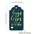thumbnail image 5 of Inkdotpot Pack Of 100 Hugs And Kisses From The New Wedding Favor Paper Tags Craft Real Gold Foil Hang Tags, 5 of 6