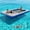 Gray+Blue, variant on Jocisland Inflatable Floating Dock, Non-Slip 6/7/8/10/12 FT Air Dock Platform Loating Island Raft with Rope Ladder for Pool Lake Beach Ocean