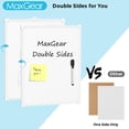 thumbnail image 2 of MaxGear Double-Sided Dry Erase Board, 16"x12" Mini Hanging Whiteboard, Small White Board with a Black Dry Erase Marker, 2 of 7