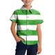 thumbnail image 2 of Blusa y camisa de manga corta con cuello vuelto, moderna e informal, con estampado del Día de San Patricio, con bolsillo, para uniforme escolar, para niños y niñas de 2 a 15 años., 2 of 7