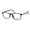 Shiny Black, variant on Mens 53mm TR90 Thin Plastic Horn Rim Optical Eyeglasses Frame Matte Black