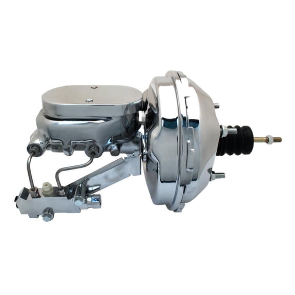 9 in. Chrome Power Brake Booster Conv. for GM A, F, & X Body