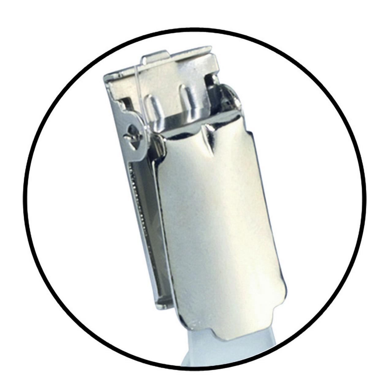 DURABLE Click Fold Badge Holders with Strap Clip, 2-1/8" x 3-5/8", Clear, Pack of 25 (821619)