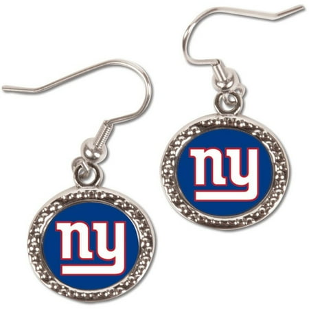 - New York Giants WinCraft Women's Round Dangle Earrings - No Size