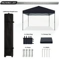 thumbnail image 5 of ABCCANOPY 12 Ft x 12 Ft Easy Pop up Outdoor Canopy Tent,Black, 5 of 7