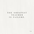 thumbnail image 3 of Jaxn Blvd. 12x12 Black Modern Framed Museum Art Print Titled - Greatest Teacher is Failure, 3 of 5
