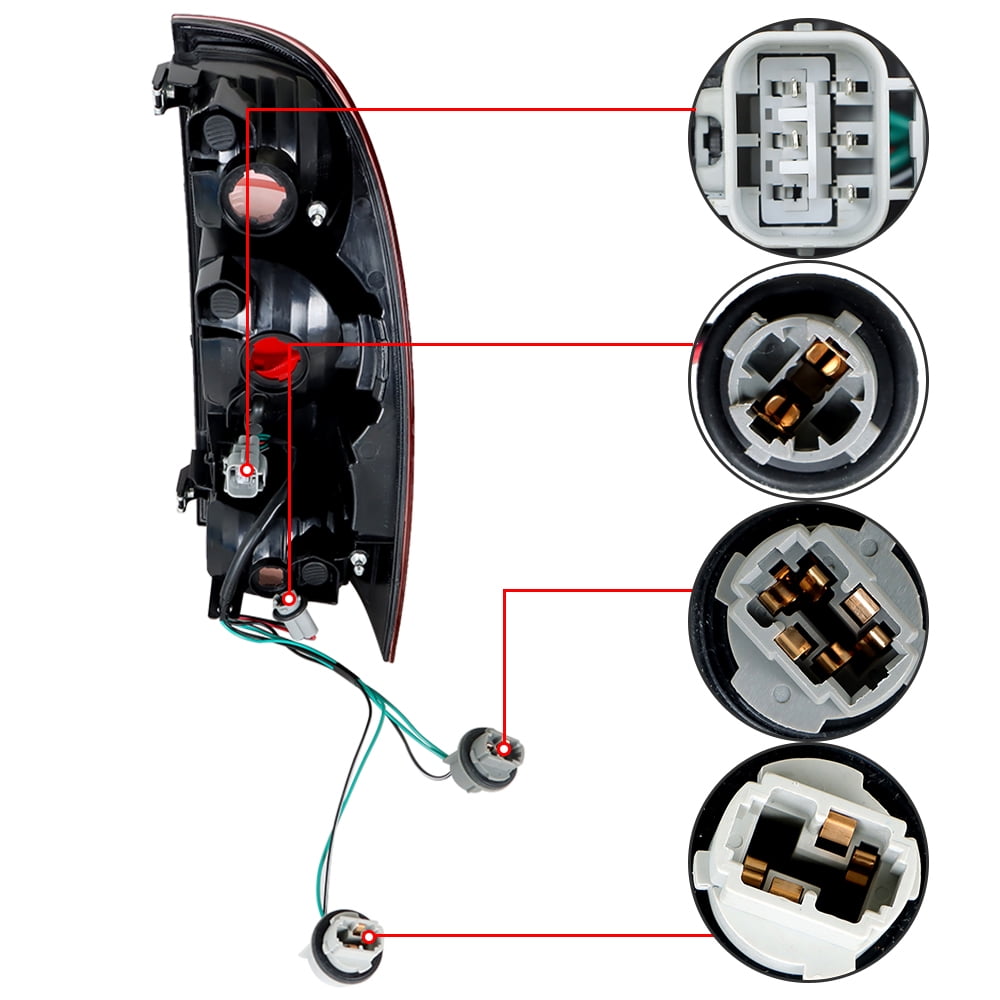 Tail Light Assembly Left Driver Side Replacement for 2005-2015 Toyota Tacoma TO2800158 81560-04150