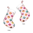 thumbnail image 3 of Yiaed Colorful Donuts Print Christmas Stockings, Christmas Stockings Hanging Ornaments, Christmas Stockings for Family Christmas Holiday Decorations, 3 of 7