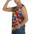 thumbnail image 3 of Disketp Easter Eggs Sleeveless Tshirts For Men, Muscle Shirts For Men Dry Fit Tank Top-Medium, 3 of 8