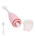 thumbnail image 3 of Toddler Sonic Electric Toothbrush Kids Plastic Cleaning Toothbrushes Battery Powered ToothbrushPink, 3 of 12