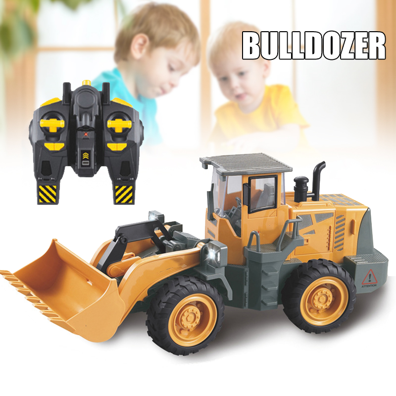 Rechargeable RC Bulldozer Wireless Remote Control Digger Creative Truck