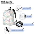 thumbnail image 3 of Disketp Colorful Butterfly print Canvas Backpack Lightweight Travel Daypack Student Rucksack Laptop Backpack-Small, 3 of 5