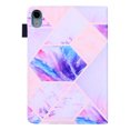 thumbnail image 5 of Allytech Flip Case for Apple iPad mini 6th Gen 8.3-Inch,Premium PU Leather Folio Kickstand Auto Sleep Wake Smart Cover Shockproof Full Body Protection Case for Apple Mini iPad 6 8.3",Purple Marble, 5 of 5