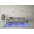 thumbnail image 3 of Ahgly Company Machine Washable Indoor Square Persian Blue Traditional Area Rugs, 7' Square, 3 of 4
